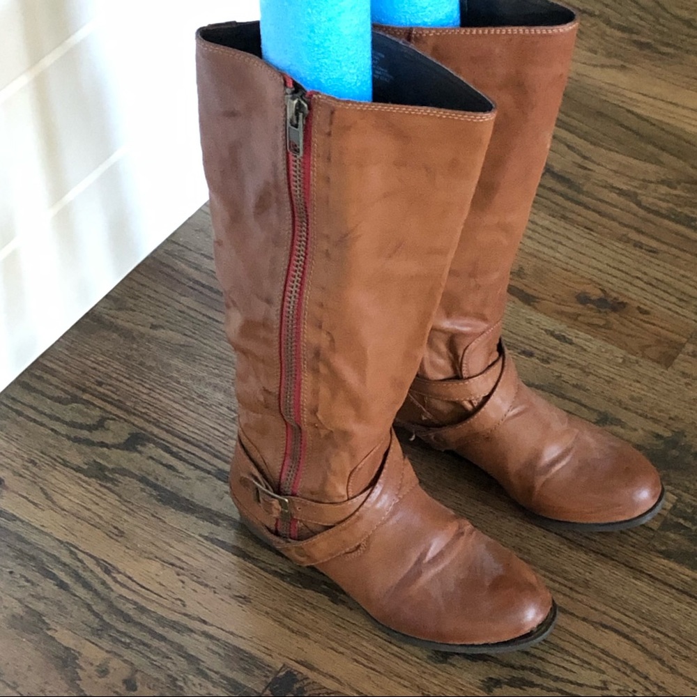 Knee high leather boots